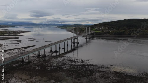 Wallpaper Mural Kessock bridge in Inverness with a view of the ocean Torontodigital.ca