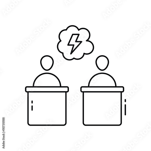 Debate vector icon