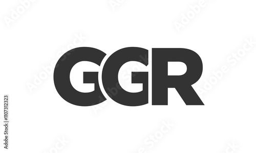 Wallpaper Mural GGR logo design template with strong and modern bold text. Initial based vector logotype featuring simple and minimal typography. Trendy company identity. Torontodigital.ca
