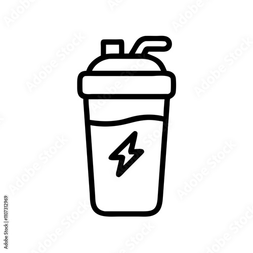 protein shake icon, protein shake vector icon, protein shake simple vector illustration, protein shake flat illustration.
