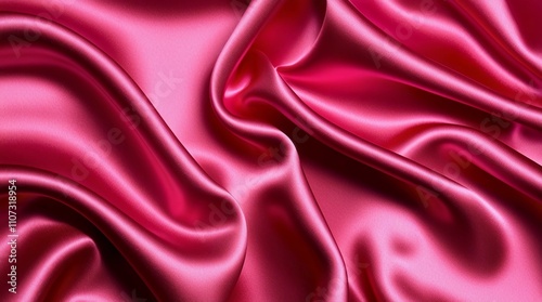 Luxury silk fabric with wrinkles noisy background in pink shine for wedding, fashion themes and concepts. 