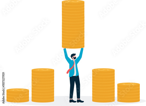 Economic crisis or investment. Solving financial growth problems or business growth.

