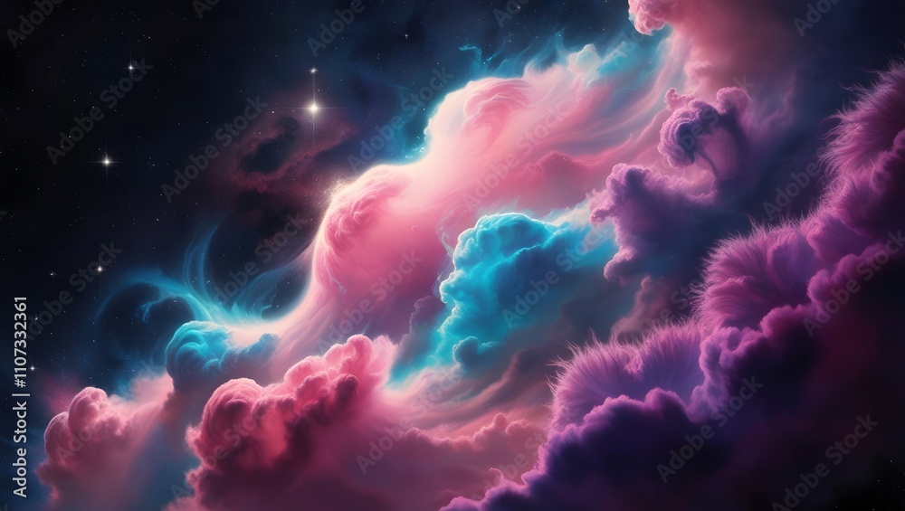 Fototapeta premium Cosmic Nebula Background