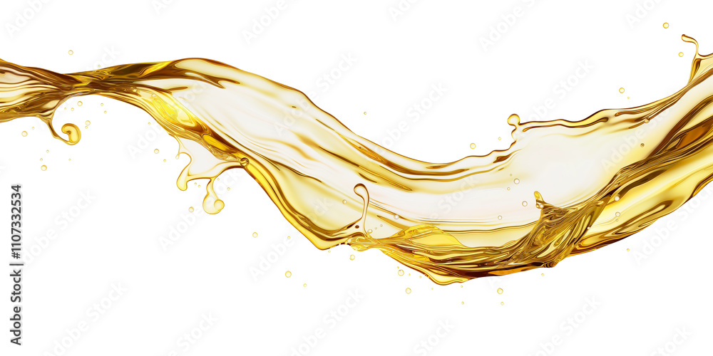 Fototapeta premium splashing olive oil liquid, flowing fluid oil motion. cutout