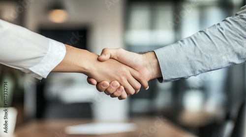 A Powerful Handshake: Symbol of Agreement and Partnership