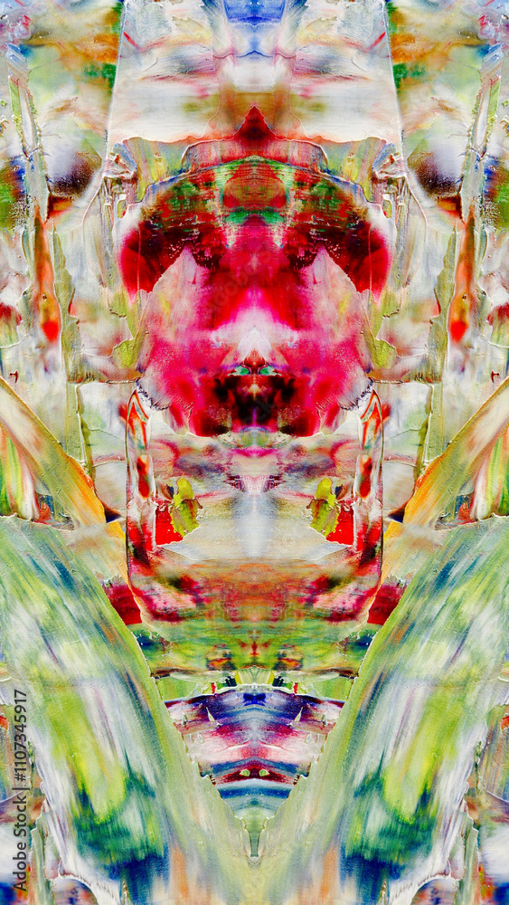 Fototapeta premium Abstract art background . Hand painting artwork on canvas .