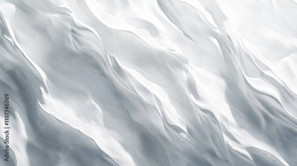 Fototapeta premium Soothing Blurred Ripple Water Texture on White Background
