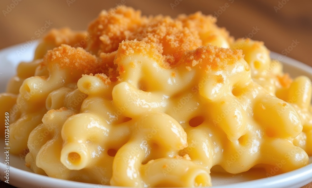 Creamy macaroni and cheese with breadcrumbs Creamy macaroni and cheese with breadcrumbs