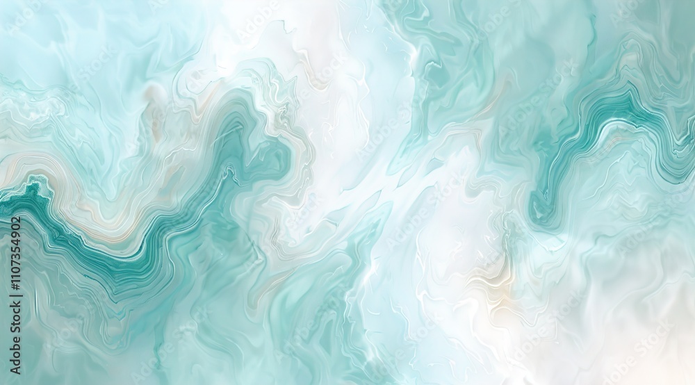 Abstract water ocean wave, blue, aqua, teal marble texture. 