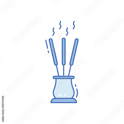 Incense sticks  vector icon