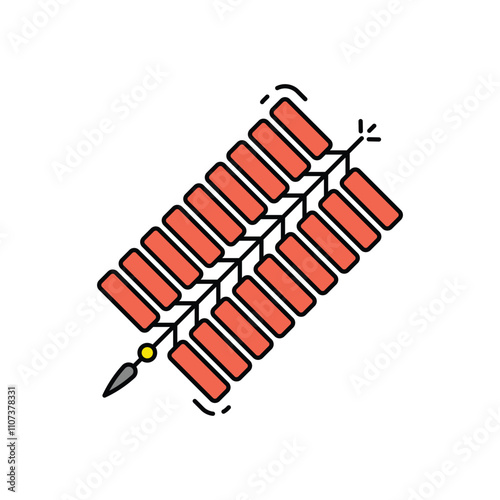 Firecrackers vector icon