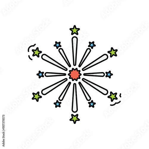 Fireworks vector icon