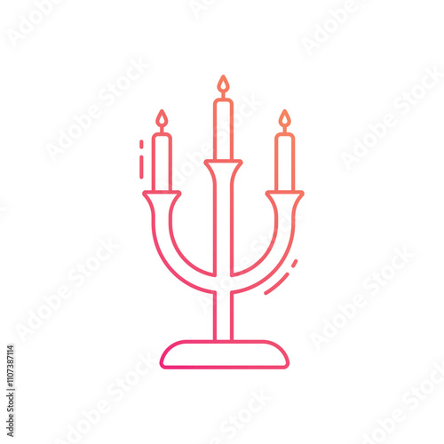 Candelabra vector icon