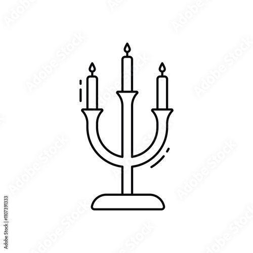 Candelabra vector icon
