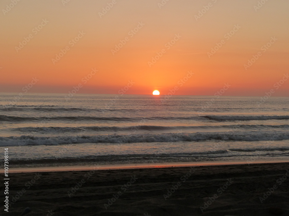 Fototapeta premium sunset on the beach