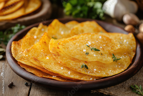 Crispy Socca Flatbread with Sea Salt and Fresh Herbs