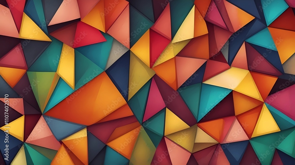 Obraz premium abstract geometric triangle background