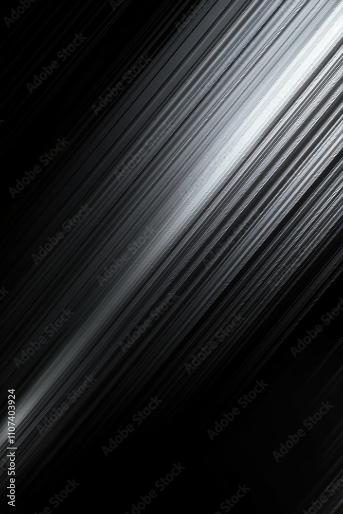 Obraz premium Abstract light rays in sleek, dark tones create a dynamic and modern aesthetic.