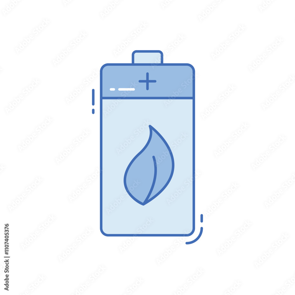 Eco battery vector icon Eco battery vector icon