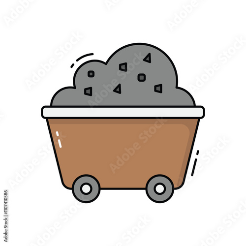 Coal vector icon