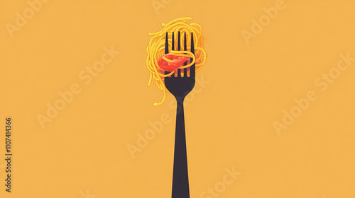 pasta fork clipart photo