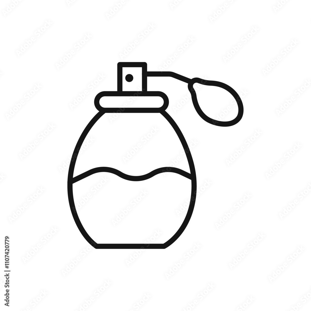 Obraz premium Parfum icon Simple thin line flat symbol