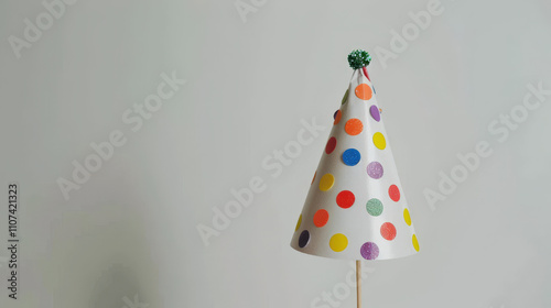 party hat isolated on white