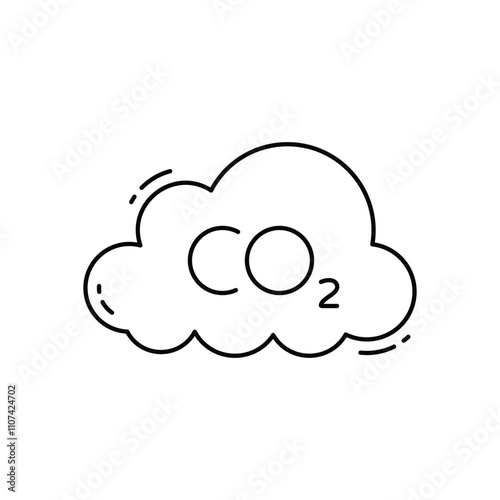 CO2 vector icon