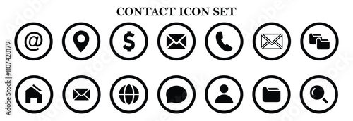 Web icon set. Contact and web icons set. company connection business card curriculum vitae icon set. Phone, website, address, location and mail symbol sign pack.. Website set icon vector.. 