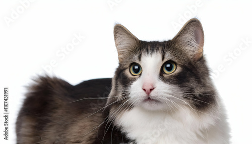 Japanese Bobtail cat. isolated