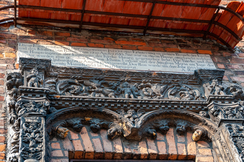 The historic Baroque Town Hall in Obrzycko, Greater Poland Voivodeship, Poland photo