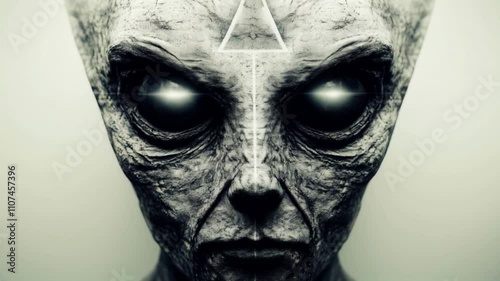 alien creature video portrait