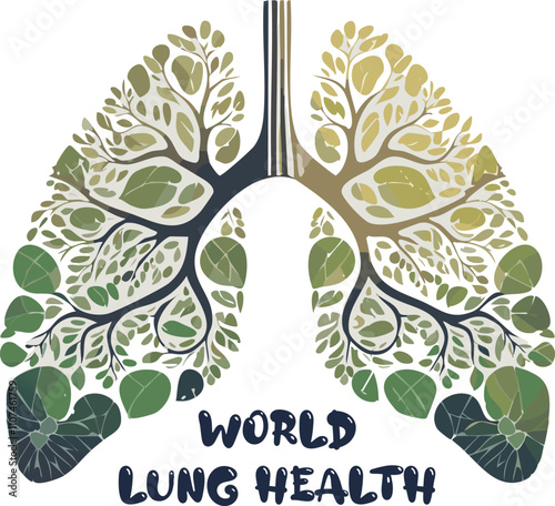 World Lung Health Vector Illustration