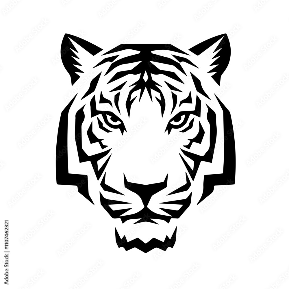 Obraz premium Tiger illustration icon