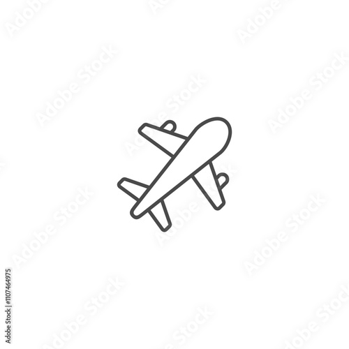 Plane icon template vector illustration