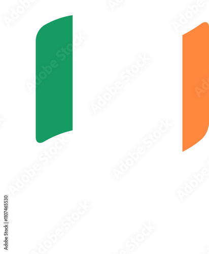 Free Download Ireland Flag free flown Rounded icon - GFXLoad