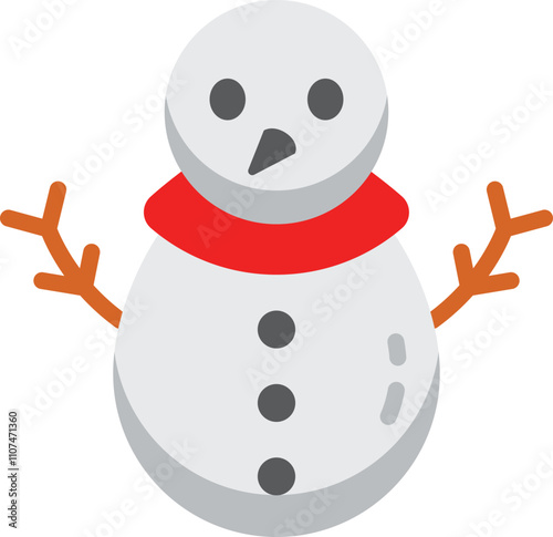  Building a snowman is a favorite winter pastime during Christmas.