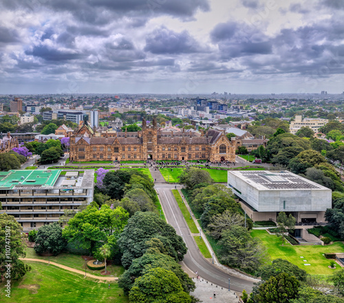 Photography University of Sydney amazing  aerial panorama