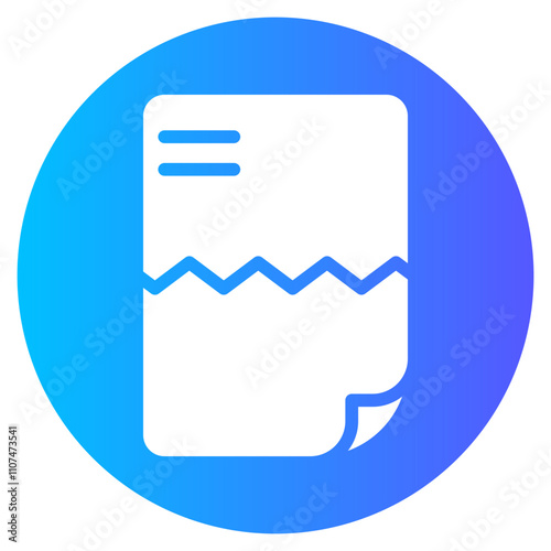 broken gradient icon
