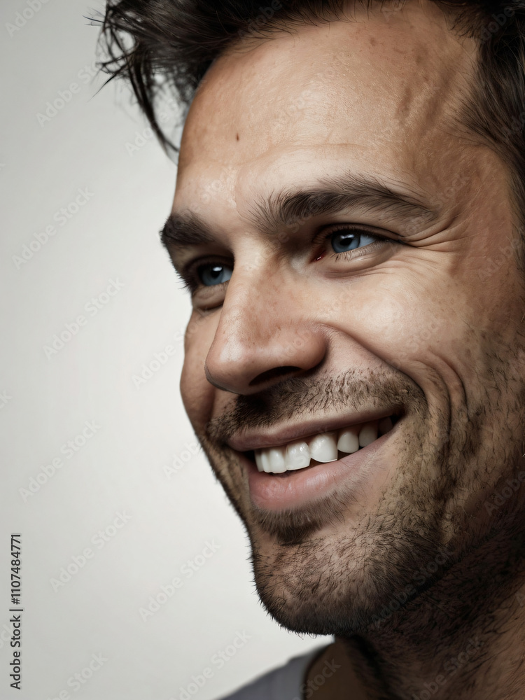 Obraz premium A monochrome, blurred portrait emphasizing light and texture.