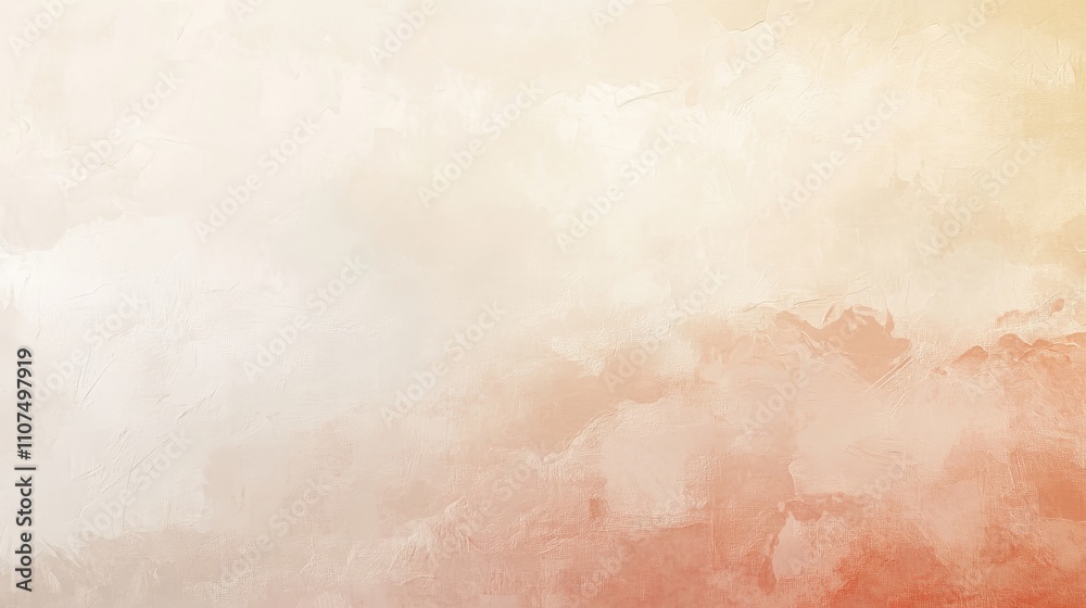 Fototapeta premium Abstract painting, pastel colors, fade effect, warm tones, smooth texture, earth tones, artistic background