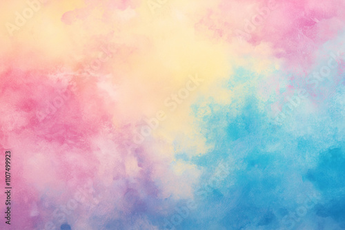A soft pastel gradient background with gentle shades of pink, blue, and yellow. The gradient should be smooth without any harsh transitions or sharp edges