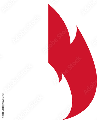 Malta Flag In Fire