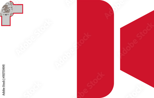 Malta flag on Video Call