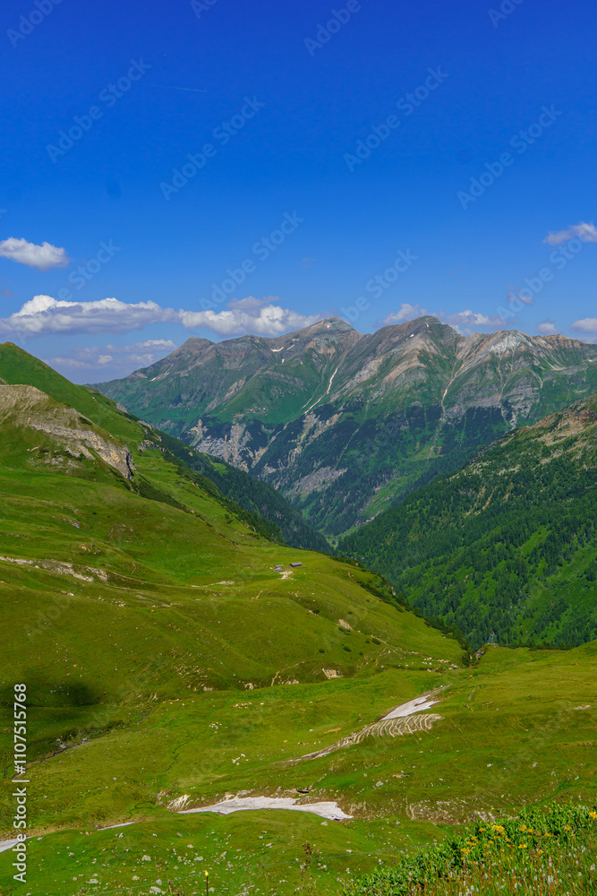 Fototapeta premium Mittersill in den österreichischen Alpen