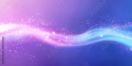 Ethereal Flow of Magical Colors in a Dreamlike Background, Featuring Soft Swirls of Purple and Blue with Glowing Particles, Perfect for Fantasy and Artistic Themes photo