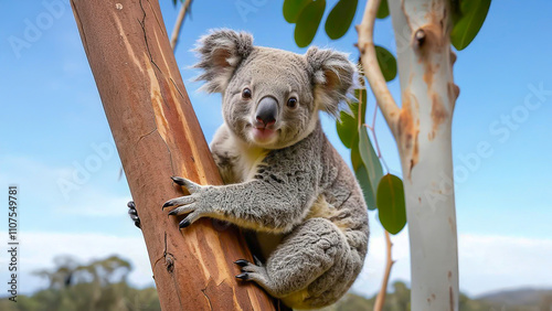 Koara Bear Sticks to a Tree photo