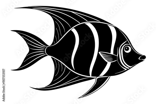 black and white fish