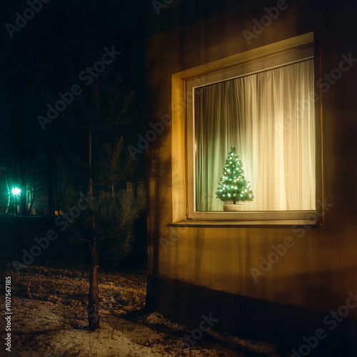 A wide shot of a warmly lit...