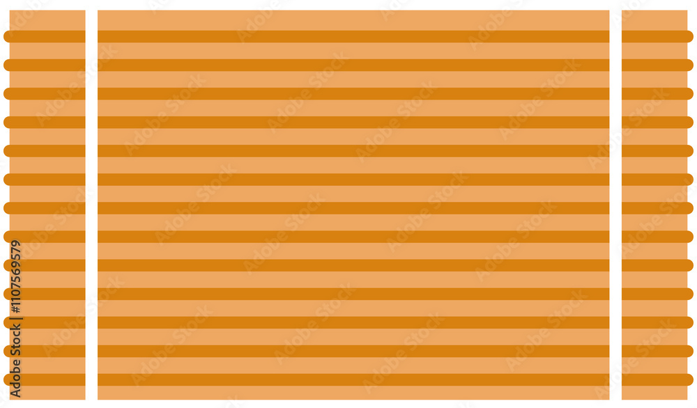 Obraz premium Bamboo Mat Icon 
